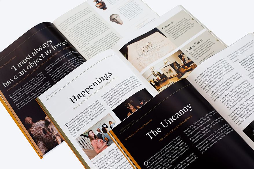 Athene annual museum magazine | graphic design | © The Freud Museum London