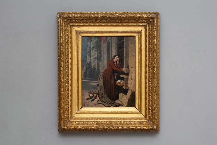 Henry Nelson O'Neil, A Mother Depositing Her Child at the Foundling Hospital in Paris | museum photography | © The Foundling Museum